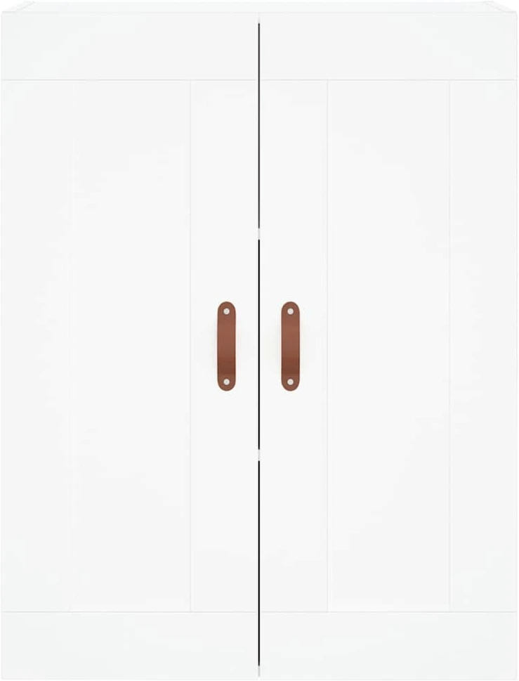 Komoda, baltos spalvos, 69,5x34x180cm, apdirbta mediena