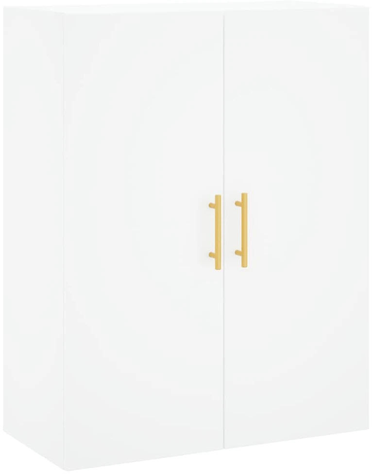 Komoda, baltos spalvos, 69,5x34x180cm, apdirbta mediena