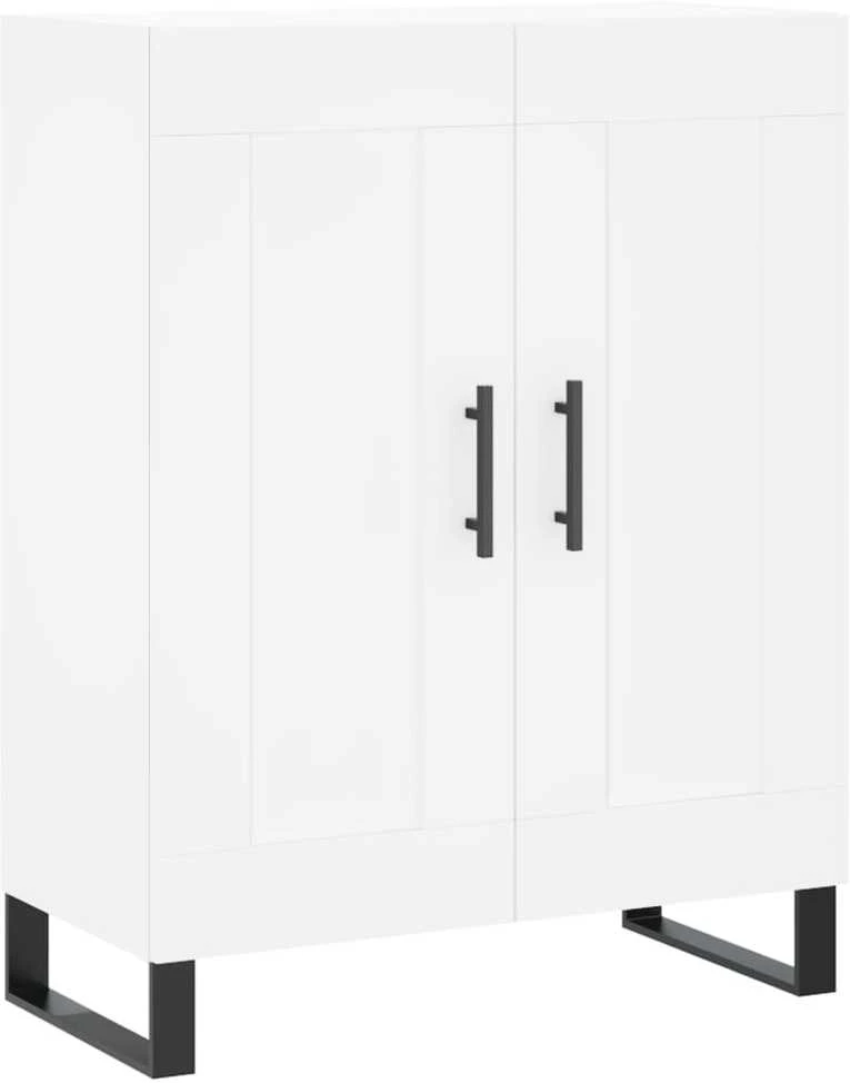 Komoda, baltos spalvos, 69,5x34x180cm, apdirbta mediena
