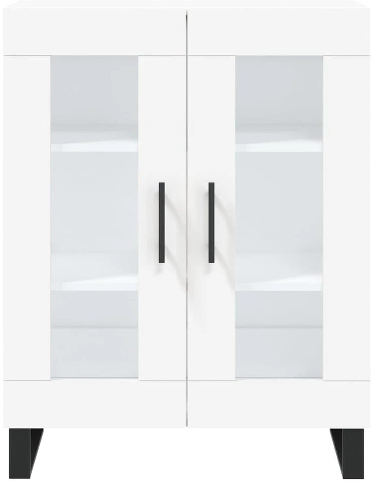 Komoda, baltos spalvos, 69,5x34x180cm, apdirbta mediena