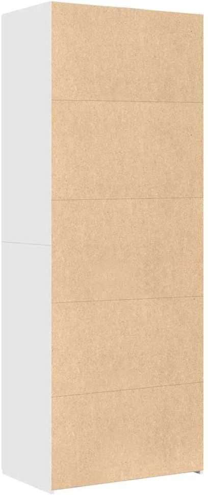 Komoda, baltos spalvos, 70x42,5x185cm, apdirbta mediena