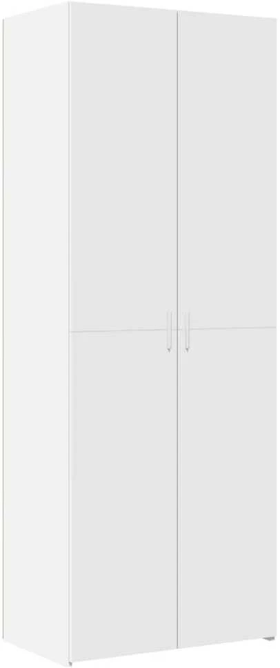 Komoda, baltos spalvos, 70x42,5x185cm, apdirbta mediena