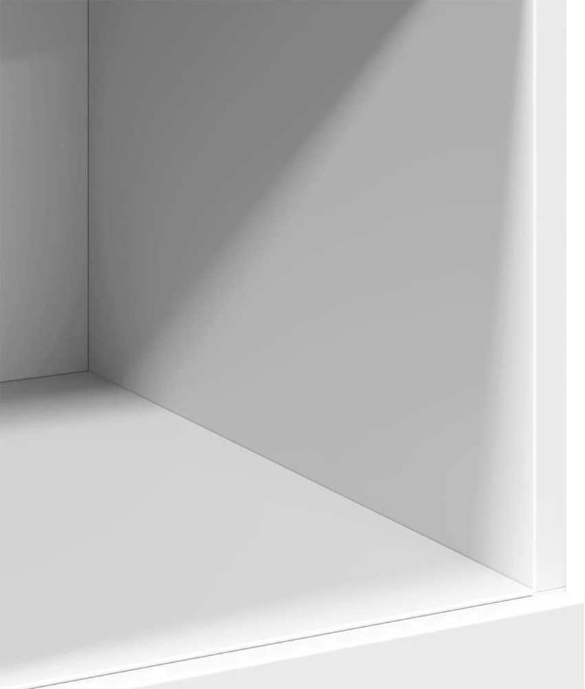 Komoda, baltos spalvos, 80x42,5x124cm, apdirbta mediena