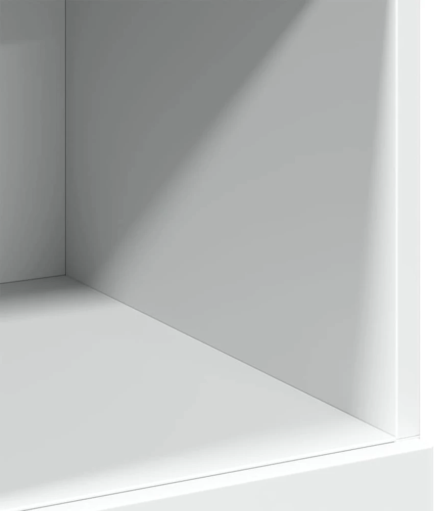 Komoda, baltos spalvos, 80x42,5x124cm, apdirbta mediena