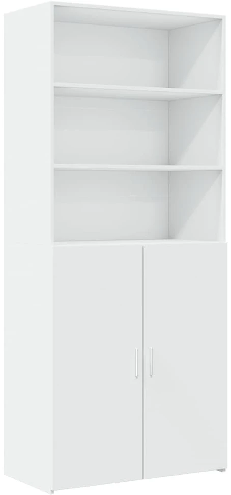 Komoda, baltos spalvos, 80x42,5x249cm, apdirbta mediena