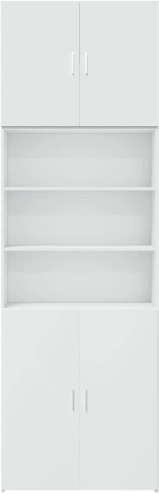 Komoda, baltos spalvos, 80x42,5x249cm, apdirbta mediena