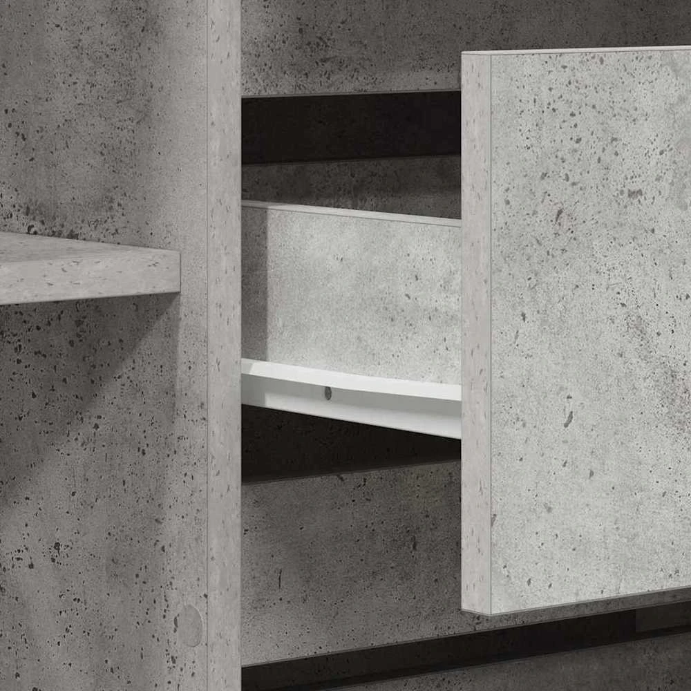 Kabalas Betono pilka 120 x 41 x 75 cm Apdirbta mediena