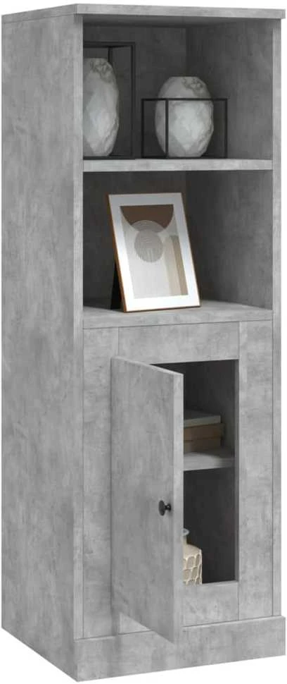 Komoda, betono pilka, 36x35,5x103,5cm, apdirbta mediena