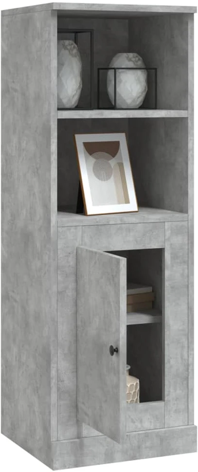 Komoda, betono pilka, 36x35,5x103,5cm, apdirbta mediena