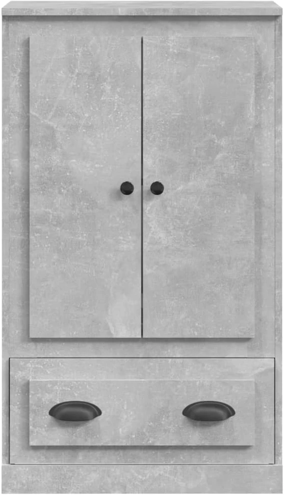 Komoda, betono pilka, 60x35,5x103,5cm, apdirbta mediena