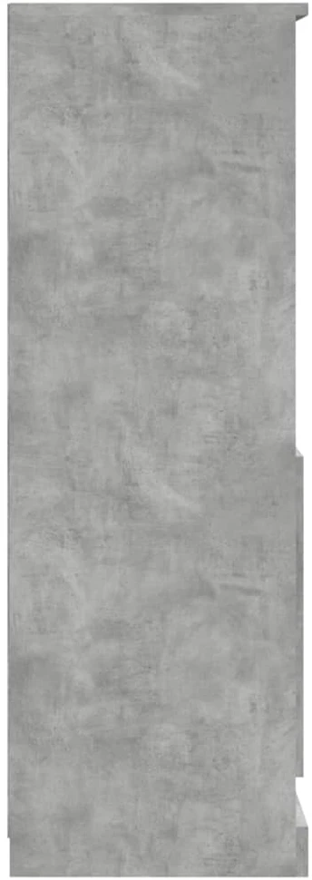 Komoda, betono pilka, 60x35,5x103,5cm, apdirbta mediena