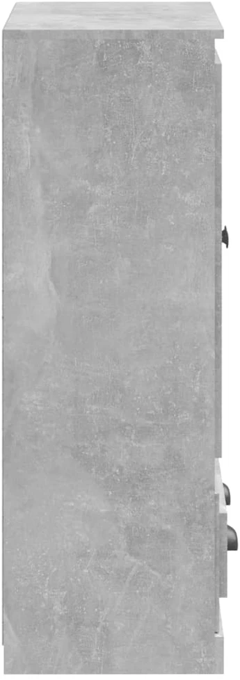 Komoda, betono pilka, 60x35,5x103,5cm, apdirbta mediena