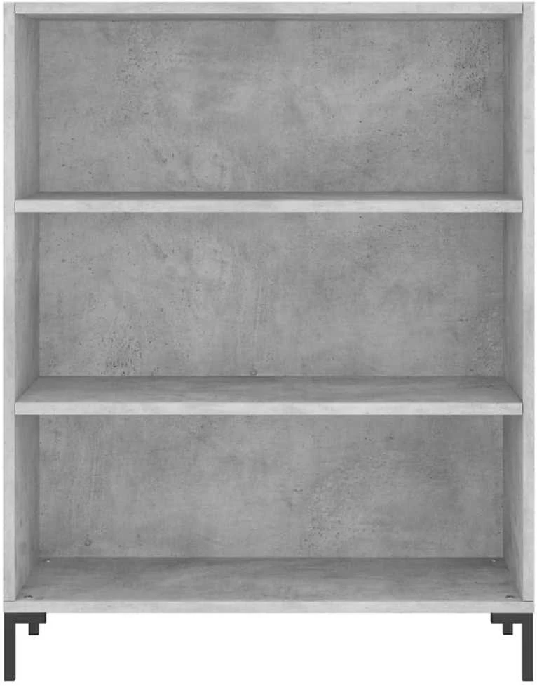 Komoda, betono pilka, 69,5x32,5x180cm, apdirbta mediena