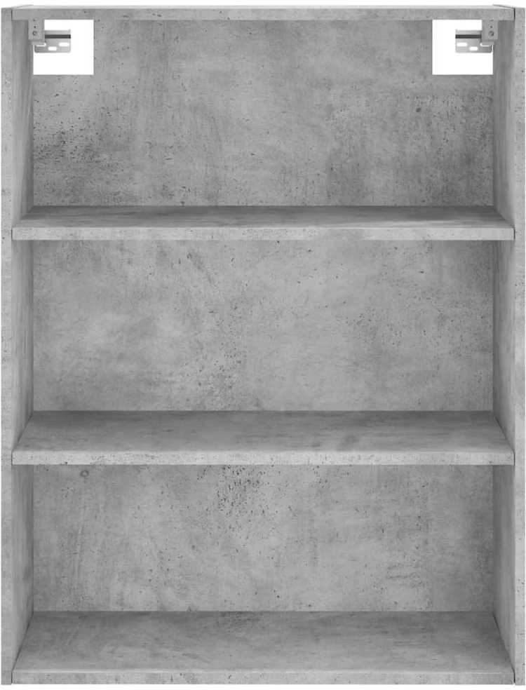 Komoda, betono pilka, 69,5x32,5x180cm, apdirbta mediena