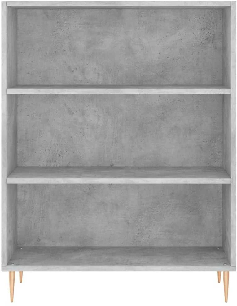 Komoda, betono pilka, 69,5x32,5x180cm, apdirbta mediena