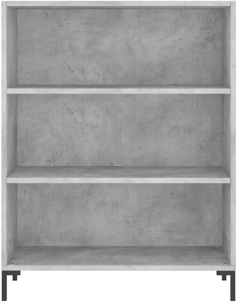 Komoda, betono pilka, 69,5x32,5x180cm, apdirbta mediena