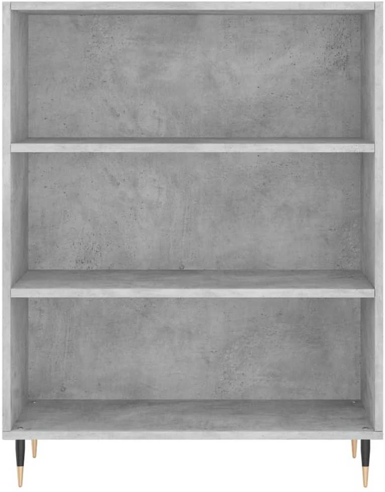 Komoda, betono pilka, 69,5x32,5x180cm, apdirbta mediena