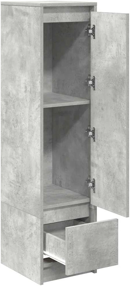 Komoda, betono pilkos spalvos 29,5x34x119,5 cm apdirbta mediena