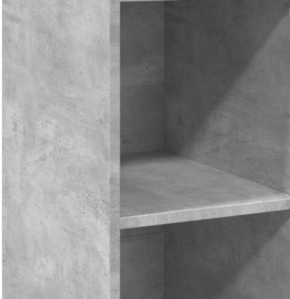 Komoda, betono pilkos spalvos, 30x41x124cm, apdirbta mediena