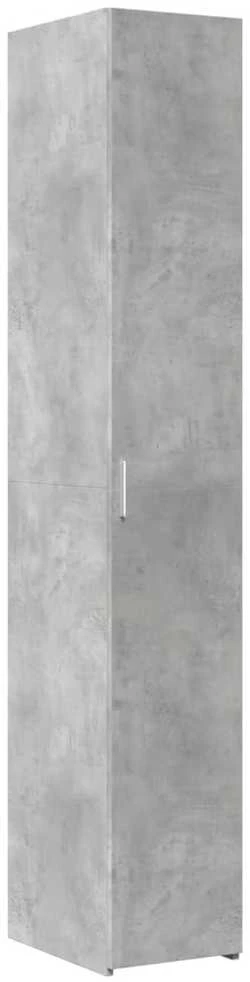 Komoda, betono pilkos spalvos, 30x42,5x185cm, apdirbta mediena