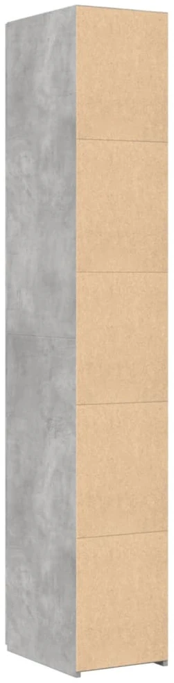Komoda, betono pilkos spalvos, 30x42,5x185cm, apdirbta mediena