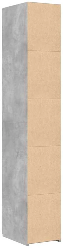 Komoda, betono pilkos spalvos, 30x42,5x185cm, apdirbta mediena