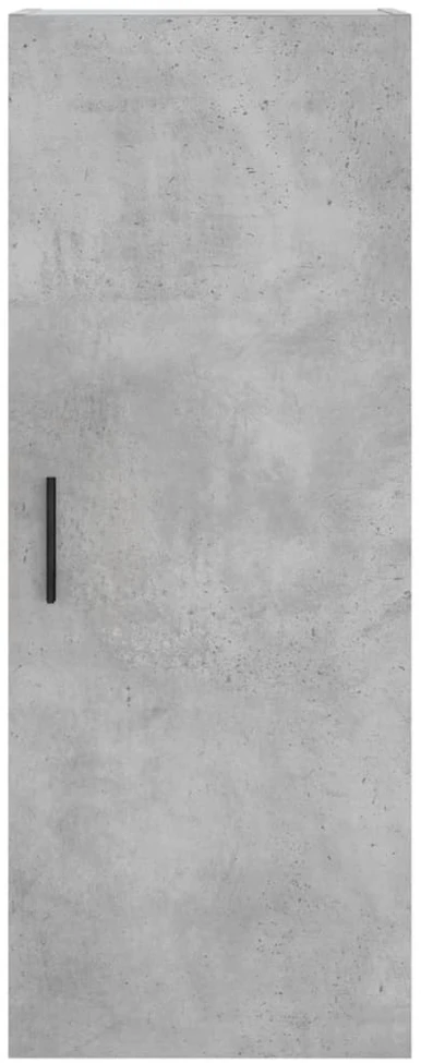 Komoda, betono pilkos spalvos, 34,5x34x180cm, apdirbta mediena