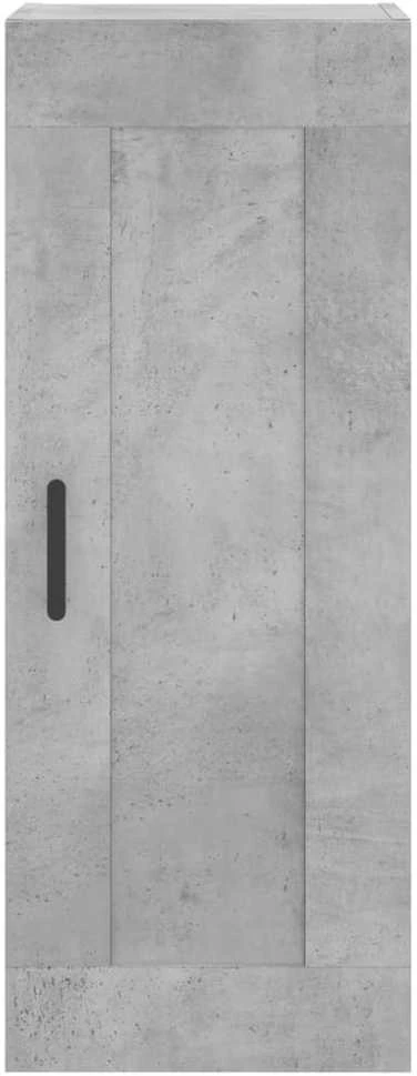 Komoda, betono pilkos spalvos, 34,5x34x180cm, apdirbta mediena