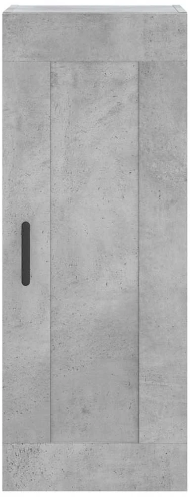 Komoda, betono pilkos spalvos, 34,5x34x180cm, apdirbta mediena