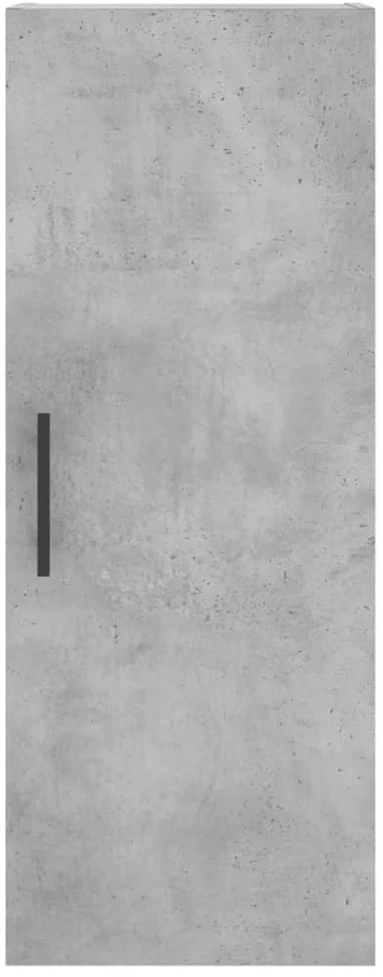 Komoda, betono pilkos spalvos, 34,5x34x180cm, apdirbta mediena