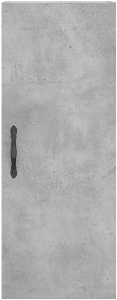 Komoda, betono pilkos spalvos, 34,5x34x180cm, apdirbta mediena