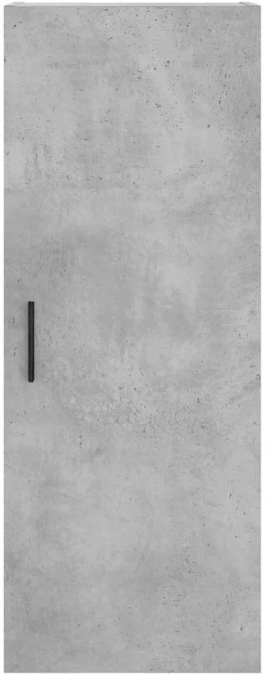 Komoda, betono pilkos spalvos, 34,5x34x180cm, apdirbta mediena