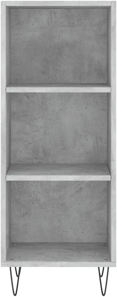 Komoda, betono pilkos spalvos, 34,5x34x180cm, apdirbta mediena
