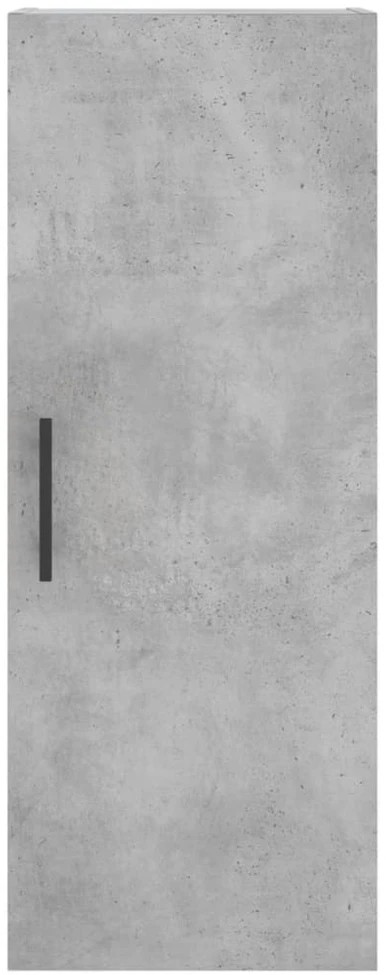 Komoda, betono pilkos spalvos, 34,5x34x180cm, apdirbta mediena