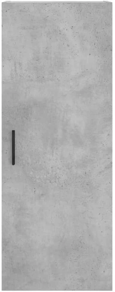 Komoda, betono pilkos spalvos, 34,5x34x180cm, apdirbta mediena