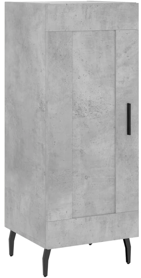 Komoda, betono pilkos spalvos, 34,5x34x180cm, apdirbta mediena
