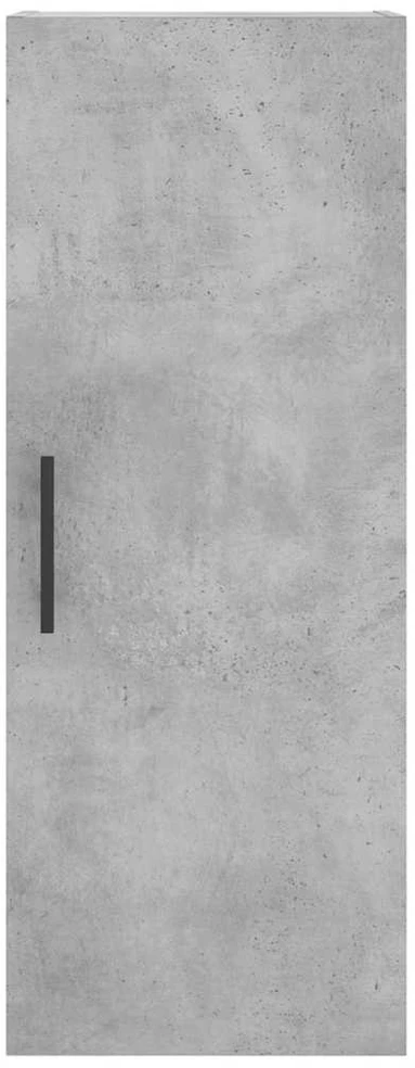 Komoda, betono pilkos spalvos, 34,5x34x180cm, apdirbta mediena