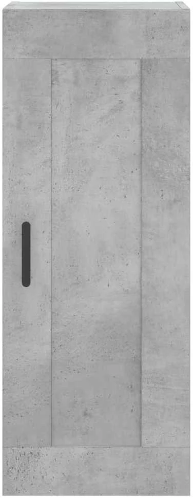 Komoda, betono pilkos spalvos, 34,5x34x180cm, apdirbta mediena