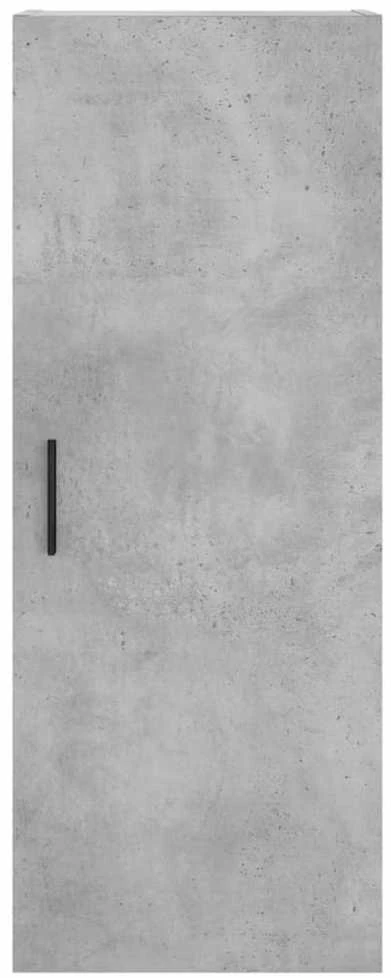 Komoda, betono pilkos spalvos, 34,5x34x180cm, apdirbta mediena