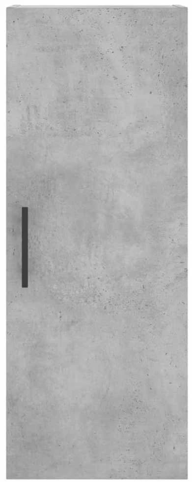 Komoda, betono pilkos spalvos, 34,5x34x180cm, apdirbta mediena