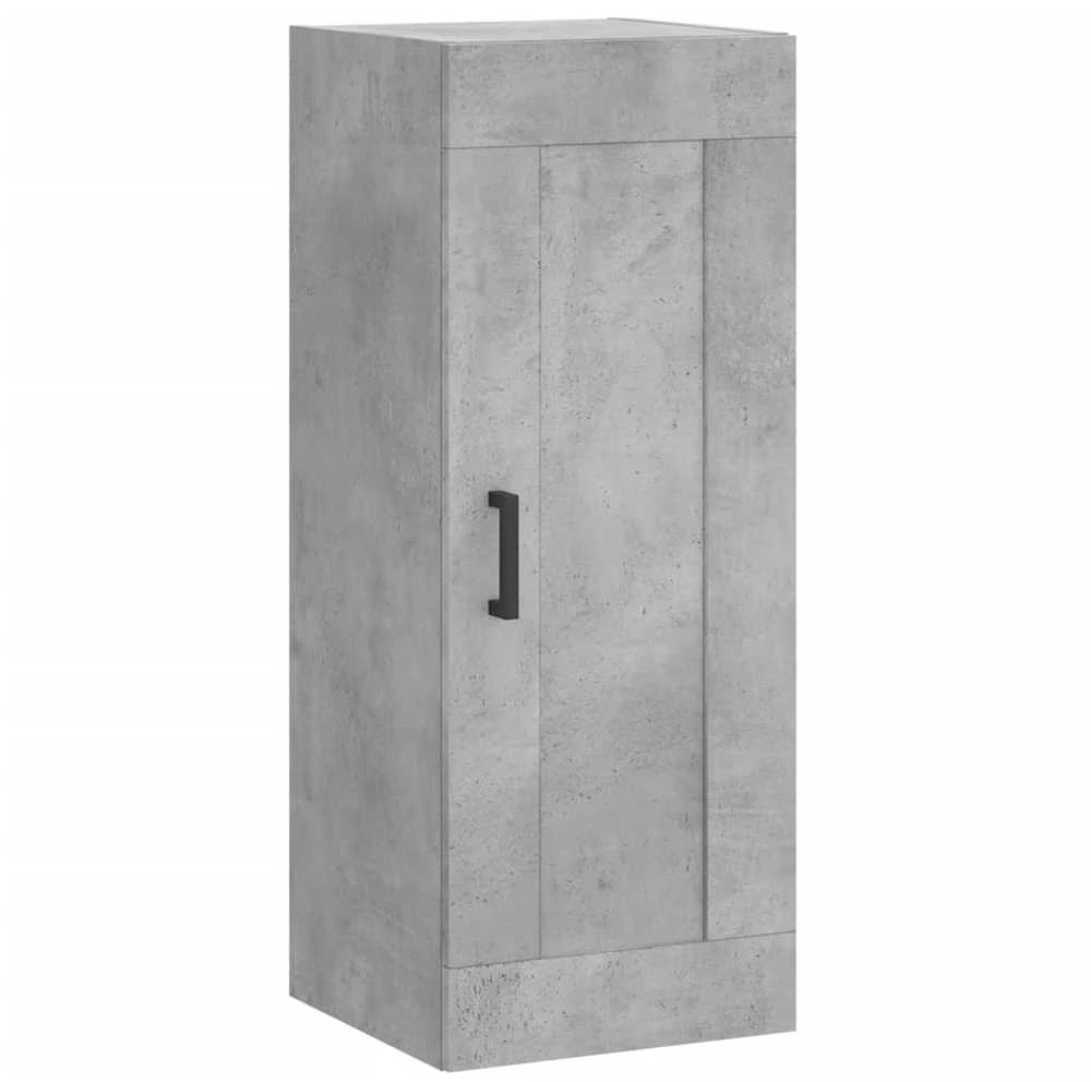 Komoda, betono pilkos spalvos, 34,5x34x180cm, apdirbta mediena