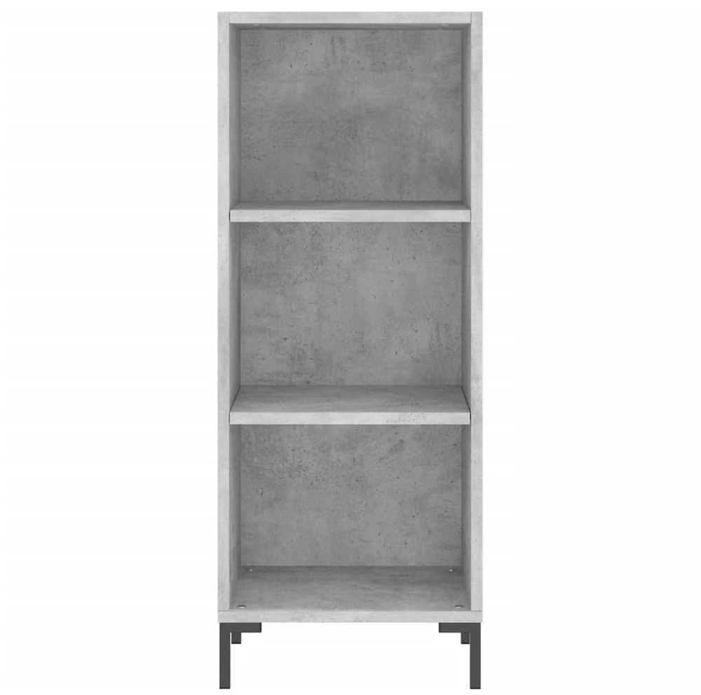 Komoda, betono pilkos spalvos, 34,5x34x180cm, apdirbta mediena