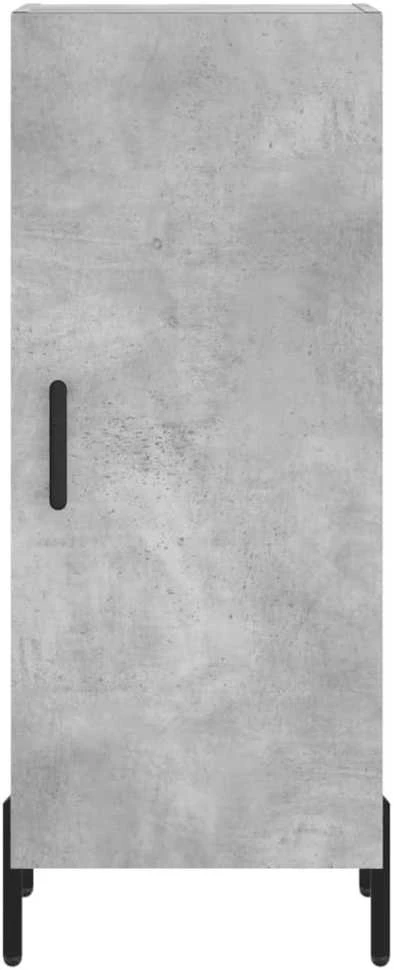 Komoda, betono pilkos spalvos, 34,5x34x180cm, apdirbta mediena
