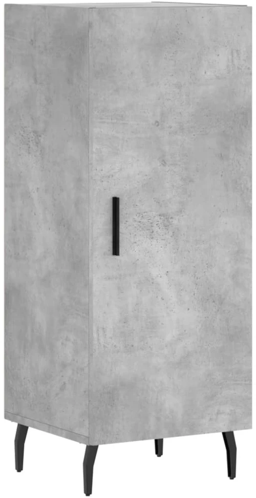 Komoda, betono pilkos spalvos, 34,5x34x180cm, apdirbta mediena