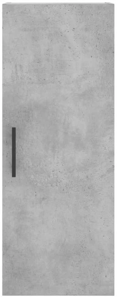 Komoda, betono pilkos spalvos, 34,5x34x180cm, apdirbta mediena