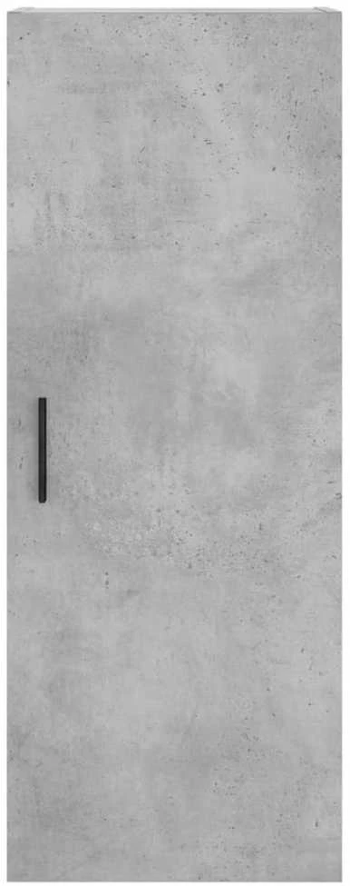 Komoda, betono pilkos spalvos, 34,5x34x180cm, apdirbta mediena