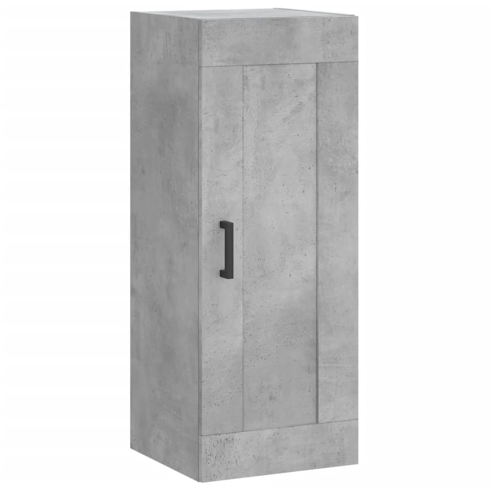 Komoda, betono pilkos spalvos, 34,5x34x180cm, apdirbta mediena