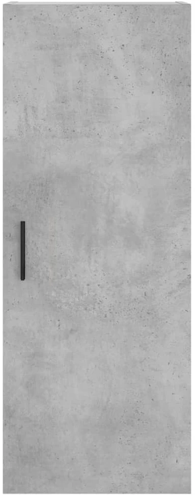 Komoda, betono pilkos spalvos, 34,5x34x180cm, apdirbta mediena