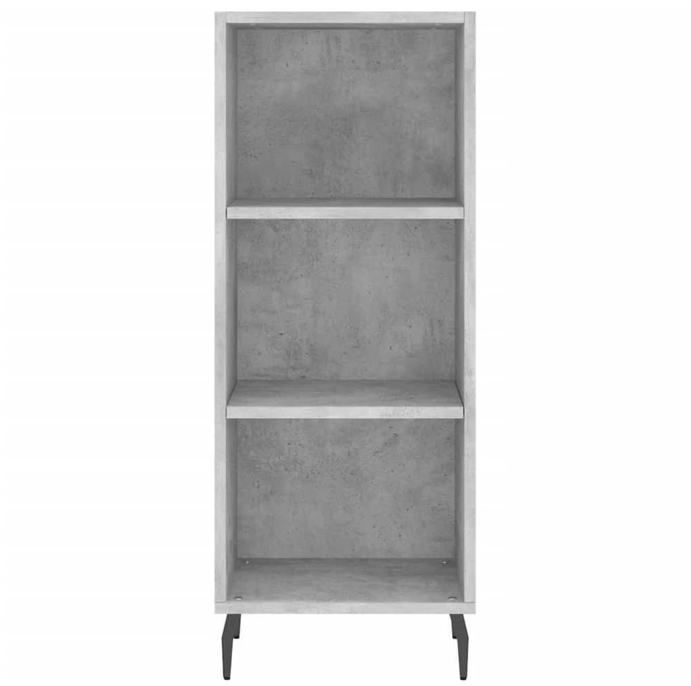 Komoda, betono pilkos spalvos, 34,5x34x180cm, apdirbta mediena