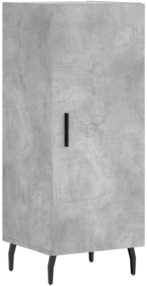 Komoda, betono pilkos spalvos, 34,5x34x180cm, apdirbta mediena